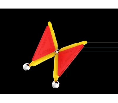 Set de constructie magnetic de baza Supermag Tags, 28 piese